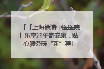 「上海徐浦中医医院」乐享端午寄安康，贴心服务暖“新”程