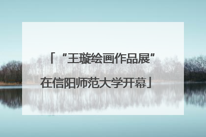 “王璇绘画作品展”在信阳师范大学开幕