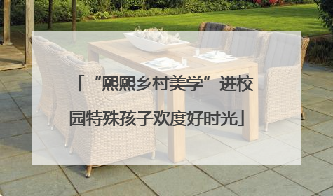 “熙熙乡村美学”进校园特殊孩子欢度好时光