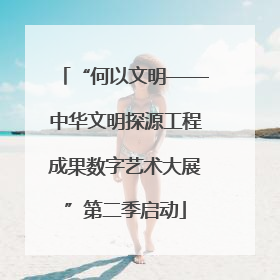 “何以文明——中华文明探源工程成果数字艺术大展”第二季启动