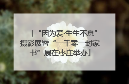 “因为爱·生生不息”摄影展暨“一千零一封家书”展在枣庄举办