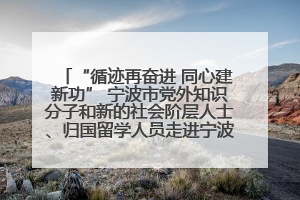 “循迹再奋进 同心建新功” 宁波市党外知识分子和新的社会阶层人士、归国留学人员走进宁波舟山港穿山港区