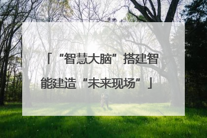 “智慧大脑”搭建智能建造“未来现场”