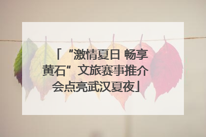 “激情夏日 畅享黄石”文旅赛事推介会点亮武汉夏夜