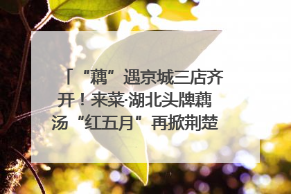 “藕”遇京城三店齐开！来菜·湖北头牌藕汤“红五月”再掀荆楚美食文化风暴