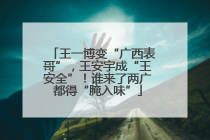 王一博变“广西表哥”，王安宇成“王安全”！谁来了两广都得“腌入味”
