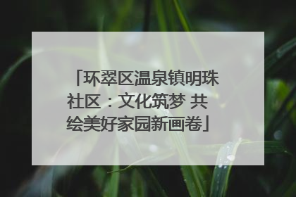 环翠区温泉镇明珠社区：文化筑梦 共绘美好家园新画卷