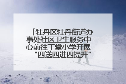 牡丹区牡丹街道办事处社区卫生服务中心前往丁堂小学开展“四送四进四提升”及无烟日宣传活动