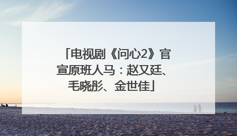 电视剧《问心2》官宣原班人马：赵又廷、毛晓彤、金世佳
