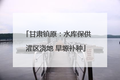 甘肃镇原：水库保供 灌区浇地 旱塬补种