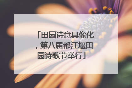田园诗意具像化，第八届都江堰田园诗歌节举行