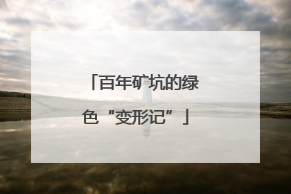 百年矿坑的绿色“变形记”