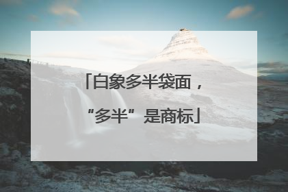 白象多半袋面，“多半”是商标