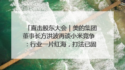 直击股东大会｜美的集团董事长方洪波再谈小米竞争：行业一片红海，打法已固定，无论谁胜都是消耗战