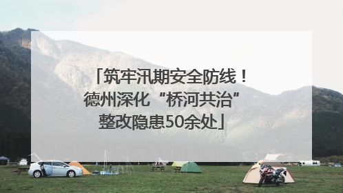 筑牢汛期安全防线！德州深化“桥河共治”整改隐患50余处