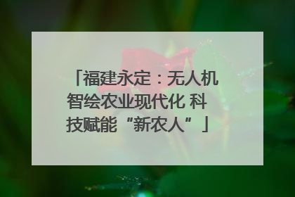 福建永定：无人机智绘农业现代化 科技赋能“新农人”