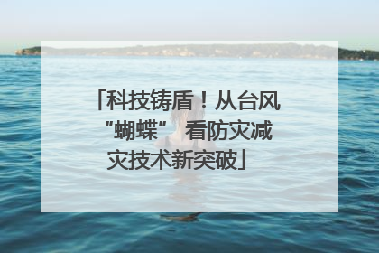 科技铸盾！从台风“蝴蝶” 看防灾减灾技术新突破