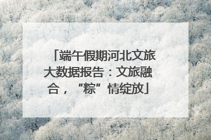 端午假期河北文旅大数据报告：文旅融合，“粽”情绽放