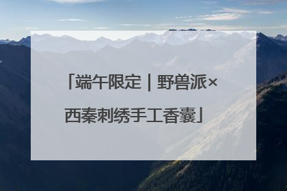 端午限定｜野兽派×西秦刺绣手工香囊