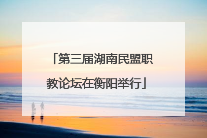 第三届湖南民盟职教论坛在衡阳举行