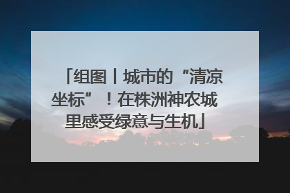 组图丨城市的“清凉坐标”！在株洲神农城里感受绿意与生机