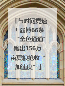 与时间竞速！淄博66条“金色通道”跑出156万亩夏粮抢收“加速度”