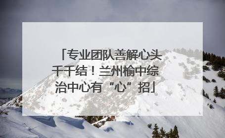 专业团队善解心头千千结！兰州榆中综治中心有“心”招