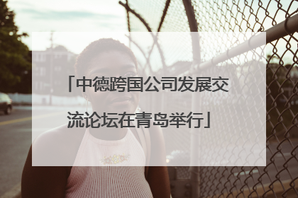 中德跨国公司发展交流论坛在青岛举行