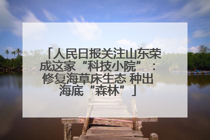 人民日报关注山东荣成这家“科技小院”：修复海草床生态 种出海底“森林”