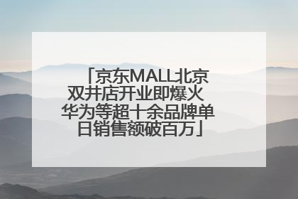 京东MALL北京双井店开业即爆火 华为等超十余品牌单日销售额破百万