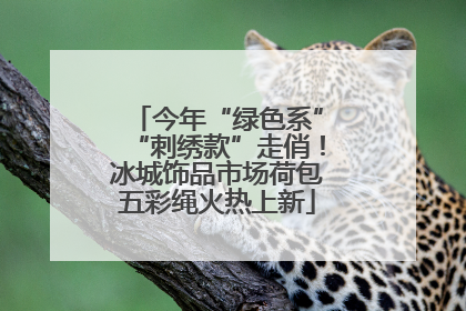 今年“绿色系”“刺绣款”走俏！冰城饰品市场荷包五彩绳火热上新