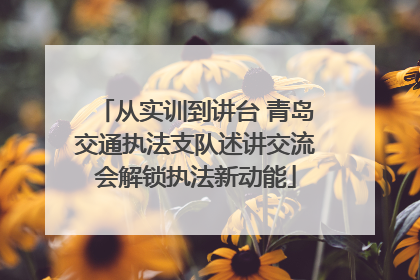 从实训到讲台 青岛交通执法支队述讲交流会解锁执法新动能