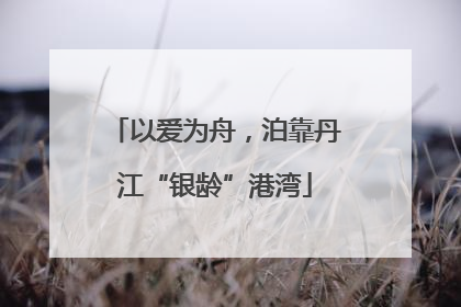 以爱为舟，泊靠丹江“银龄”港湾