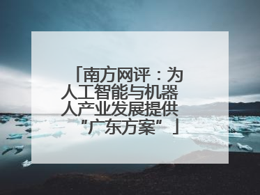 南方网评：为人工智能与机器人产业发展提供“广东方案”