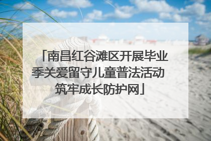 南昌红谷滩区开展毕业季关爱留守儿童普法活动 筑牢成长防护网