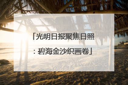 光明日报聚焦日照：碧海金沙织画卷