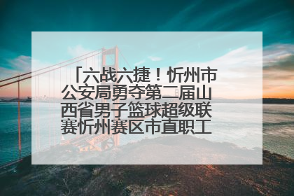 六战六捷！忻州市公安局勇夺第二届山西省男子篮球超级联赛忻州赛区市直职工组比赛冠军