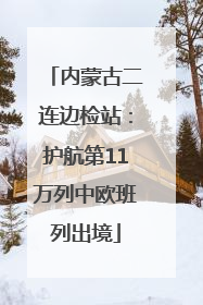 内蒙古二连边检站：护航第11万列中欧班列出境