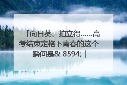向日葵、拍立得……高考结束定格下青春的这个瞬间是& 8594;｜2025四川高考