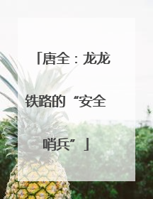 唐全：龙龙铁路的“安全哨兵”