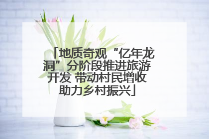 地质奇观“亿年龙洞”分阶段推进旅游开发 带动村民增收助力乡村振兴