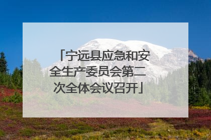 宁远县应急和安全生产委员会第二次全体会议召开
