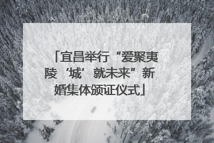 宜昌举行“爱聚夷陵‘城’就未来”新婚集体颁证仪式