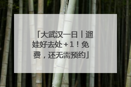 大武汉一日︱遛娃好去处＋1！免费，还无需预约