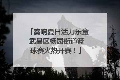 奏响夏日活力乐章 武昌区杨园街道篮球赛火热开赛！