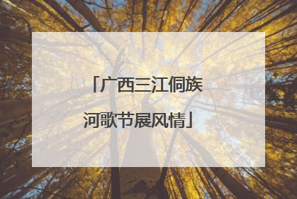 广西三江侗族河歌节展风情