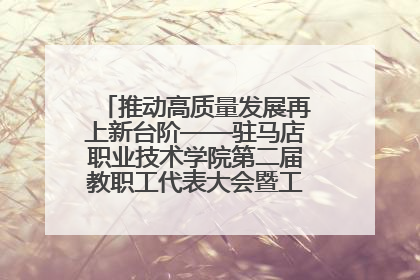 推动高质量发展再上新台阶——驻马店职业技术学院第二届教职工代表大会暨工会会员代表大会第四次会议成功召开