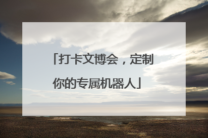 打卡文博会，定制你的专属机器人