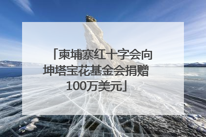 柬埔寨红十字会向坤塔宝花基金会捐赠100万美元