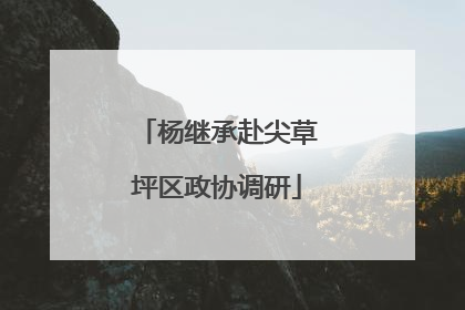 杨继承赴尖草坪区政协调研